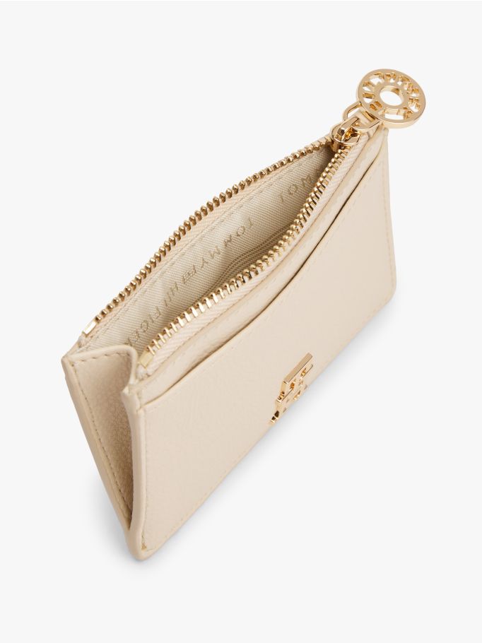 Tommy Hilfiger Th Monogram Plaque Card Holder Wallet