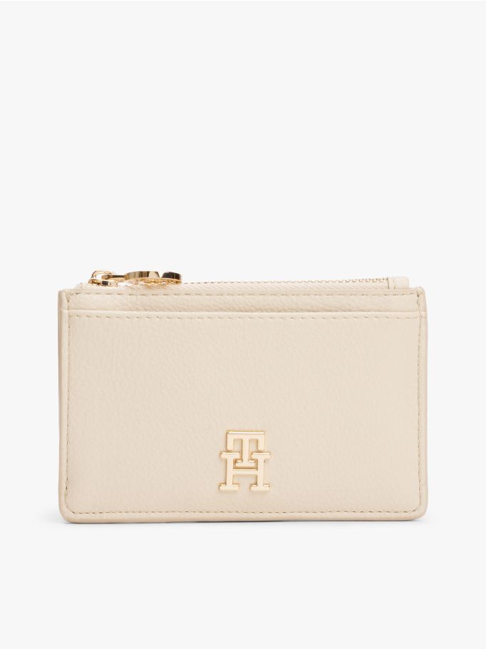 Tommy Hilfiger Th Monogram Plaque Card Holder Wallet