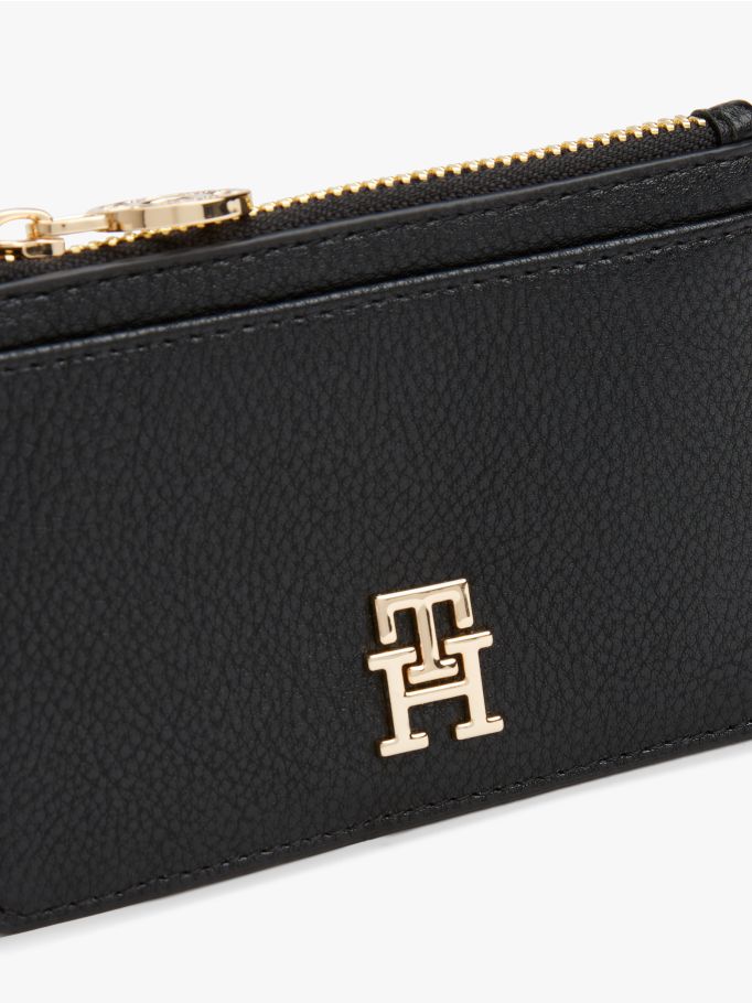 Tommy Hilfiger Th Monogram Plaque Card Holder Wallet