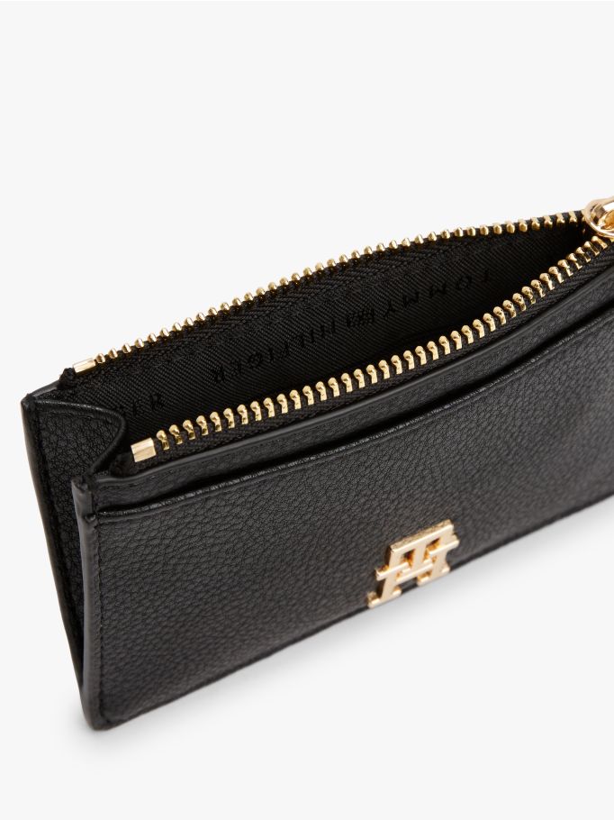 Tommy Hilfiger Th Monogram Plaque Card Holder Wallet