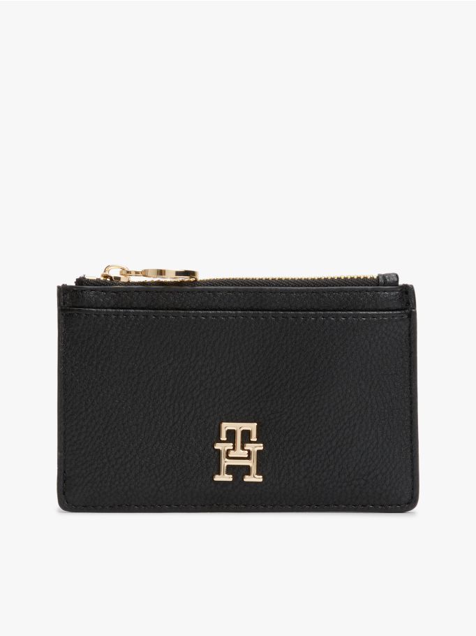 Tommy Hilfiger Th Monogram Plaque Card Holder Wallet