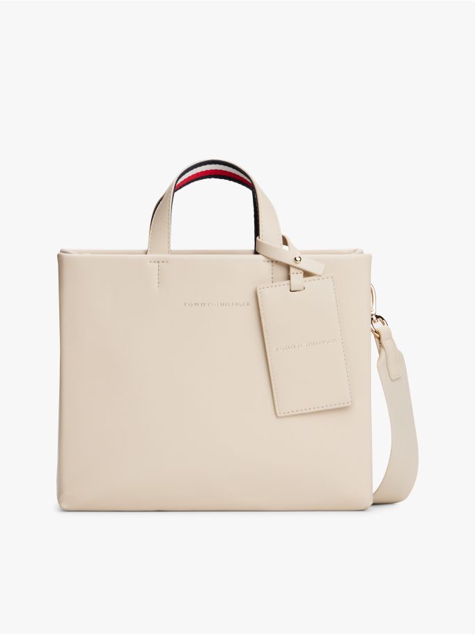 תיק טומי הילפיגר Logo Luggage Tag Crossbody Shopper