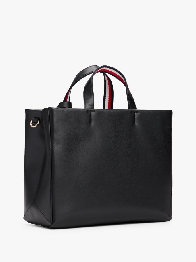 תיק טומי הילפיגר Logo Luggage Tag Crossbody Shopper