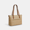 حقيبة كوتش Gallery Tote Bag In Signature Canvas With Stripe