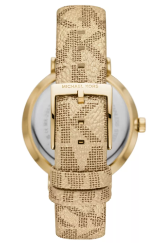ساعة مايكل كورس Addyson Gold Dial Gold Leather