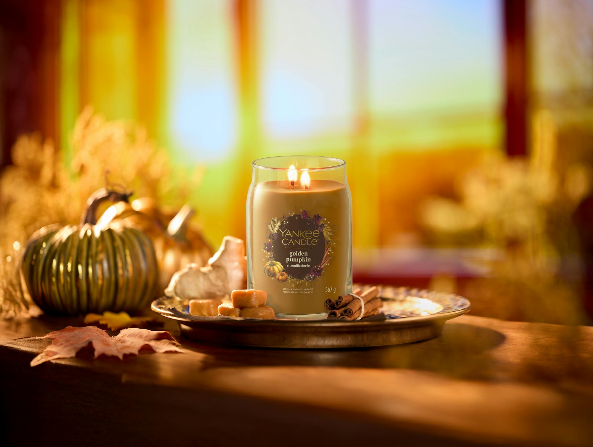 شمعة معطرة يانكي كاندل Golden Pumpkin Signature Large