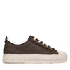 Michael Kors Evy Lace Up Brown Sneaker