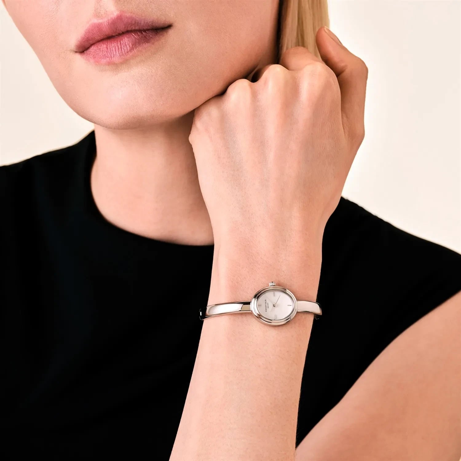 Rosefield Bangle S Silver Watch