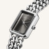 Rosefield Studio Double Chain Silver Watch