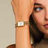 Rosefield Studio Double Chain Gold Watch