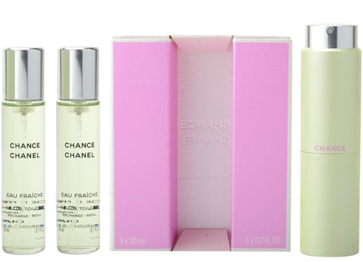 pink chanel mini perfume