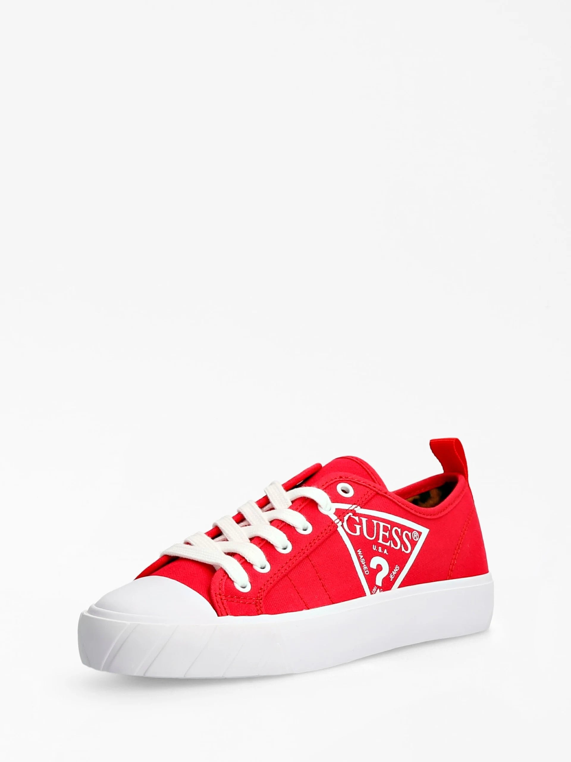 Guess top red sneakers