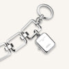 rosefield The Octagon Charm Chain White Silver Watch
