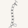 rosefield The Octagon Charm Chain White Silver Watch