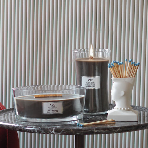 נר ריחני וודוויק Sand and Driftwood Ellipse Jar