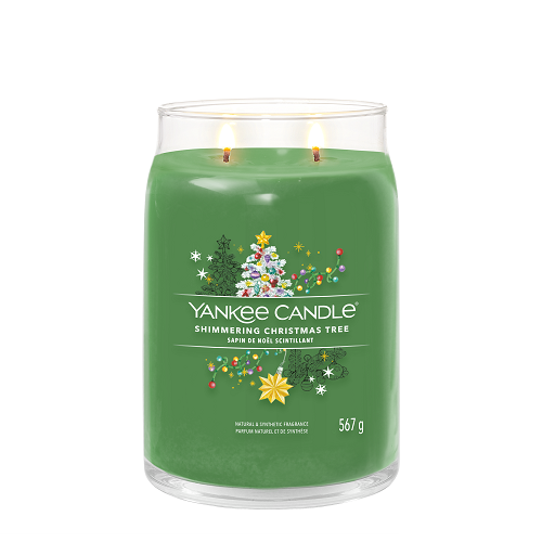 Yankee Candle Shimmering Christmas Tree Signature Large Scented Candle