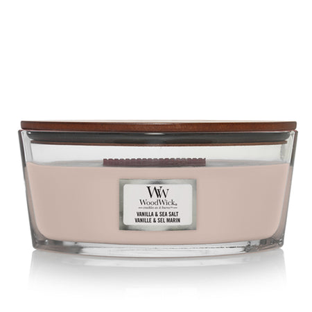 נר ריחני וודוויק Vanilla and Sea Salt Ellipse