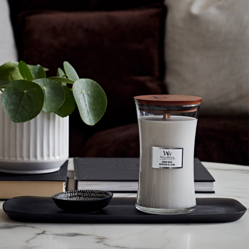 Woodwick Warm Wool Hourglass Scented Candle