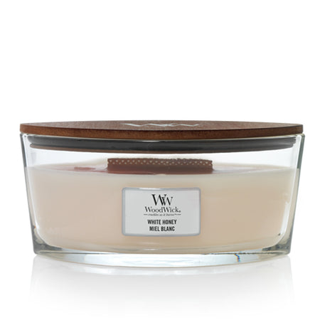 נר ריחני וודוויק White Honey Ellipse