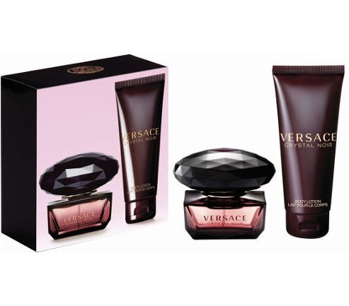 סט בושם וקרם גוף Versace Crystal Noir EDP ‏50 מ״ל