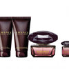 Versace Crystal Noir Set EDT edt 90ml / edt 5ml / bl 100ml / sg 100ml Perfume and Shower Gel Set And Body Lotion